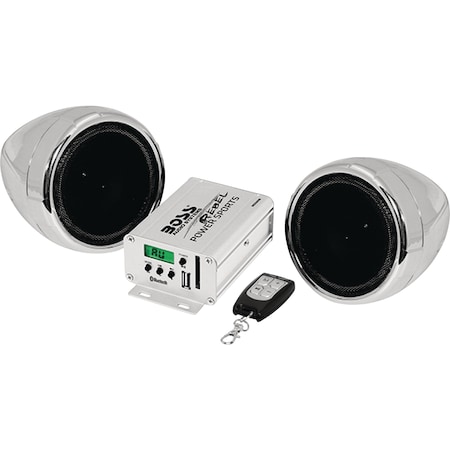 Boss Audio Boss 600W All-Terrain Speaker & Amplifier System w/Fm Tuner MC520B